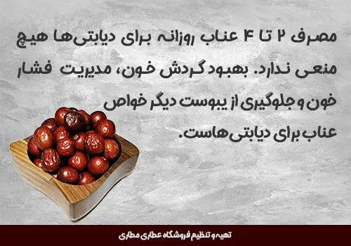 مصرف عناب برای دیابتیها - عناب و دیابت - عناب و بیماران قند - قند عناب