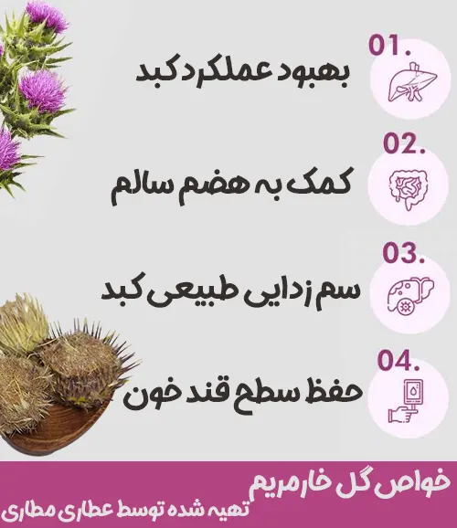 خواص مصرف دمنوش گل خار مریم