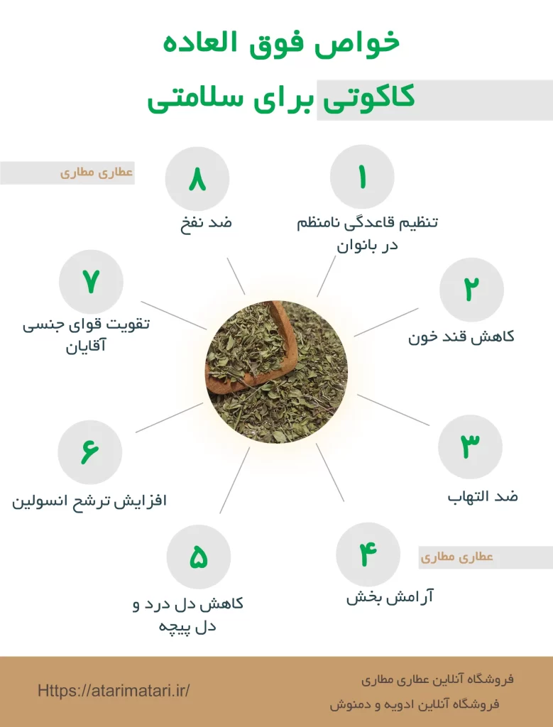 خواص کاکوتی دمنوش برگ