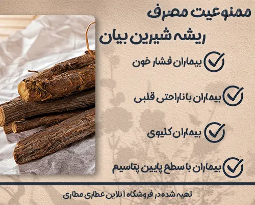 ریشه شیرین بیان برای چه افرادی ممنوع است؟ ممنوعیت مصرف ریشه شیرین بیان