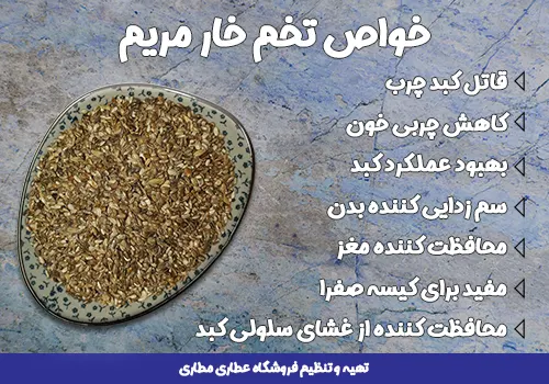 خواص دانه خار مریم - خواص تخم خار مریم
