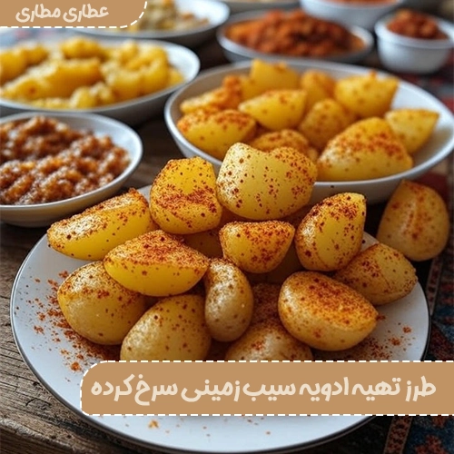 طرز تهیه ادویه سیب زمینی سرخ کرده